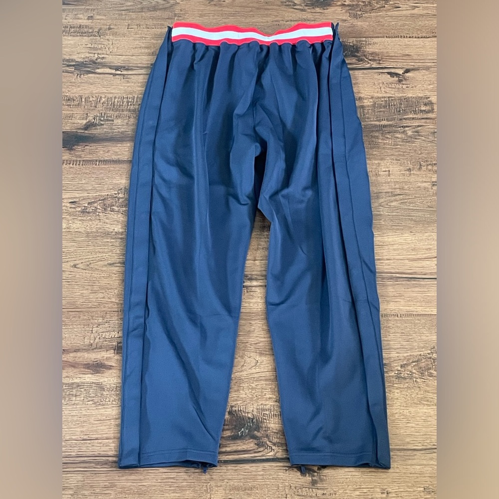 Nike NBA Team Issued Houston Rockets Tear Away Pants Blue Red mens XL & 3XL-Tall - Picture 8 of 16